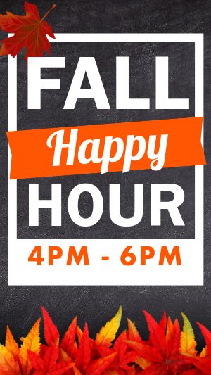 Fall Happy Hour IG Story