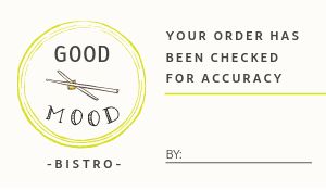 Takeout Accuracy Sticker