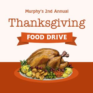 Food Drive Thanksgiving IG Post