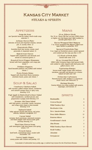 Country Style Menu