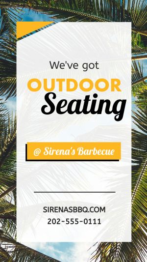 Outdoor Seating Facebook Story