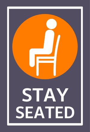 Stay Seated Table Card