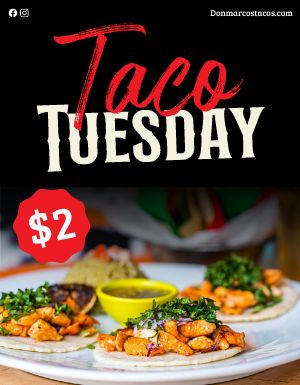 Taco Tuesday Specials Flyer