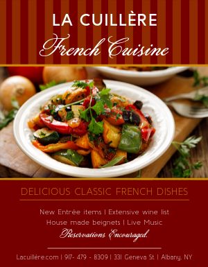 French Food Flyer
