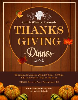 Thanksgiving Event Flyer 