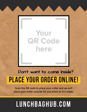 Order Online QR Signage