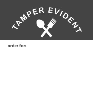 Tamper Evident Food Label