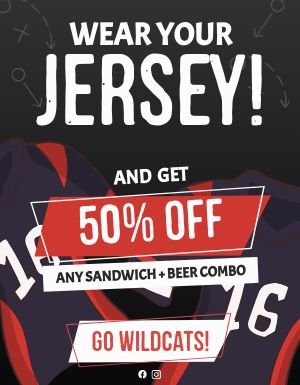 College Football Discount Flyer