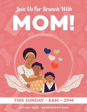 Pink Mothers Day Flyer