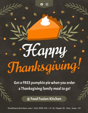 Thanksgiving Flyer Templates And Designs Musthavemenus
