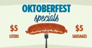 Oktoberfest Specials Facebook Post