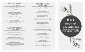 Event Catering Takeout Menu