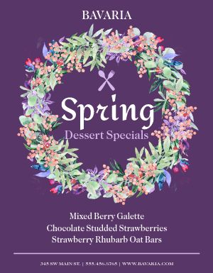 Spring Restaurant Flyer