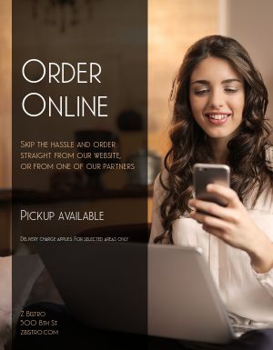 Online Ordering Flyer