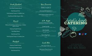 Essential Catering Takeout Menu