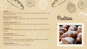 Bakery Pastry Digital Menu Board