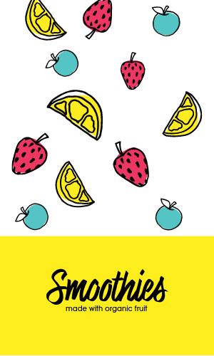Smoothie Shop Business Card