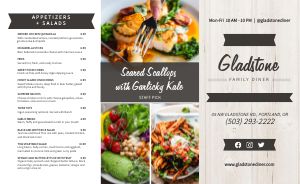 Specials Family Takeout Menu