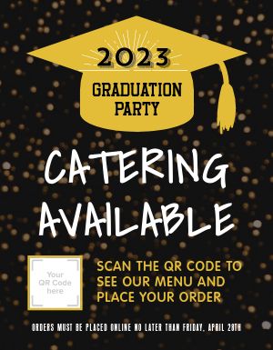 Graduation Catering Flyer