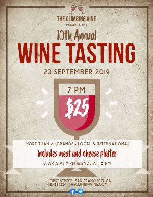Wine Event Flyer