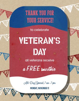 Veterans Day Deal Flyer