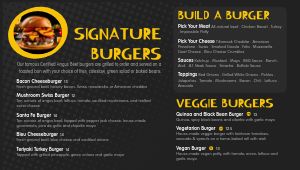Burger Specials Digital Menu Boards