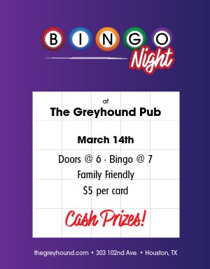 Bingo Night Flyer
