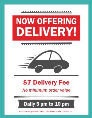 Delivery Service Flyer