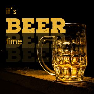 Beer Time Instagram Post