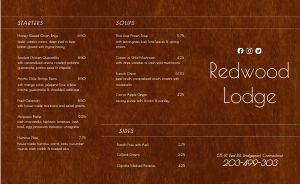 Wooden Hotel Takeout Menu