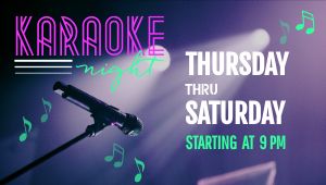 Karaoke Night Announcement Digital Signage