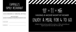 Dinner and Movie Gift Certificate