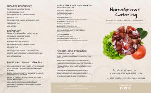 Salad Catering Takeout Menu