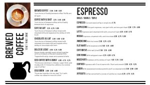 Example Coffeehouse Digital Menu Board