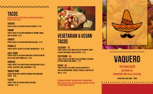 Common Mexican Takeout Menu