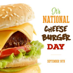National Cheeseburger Day Instagram Post