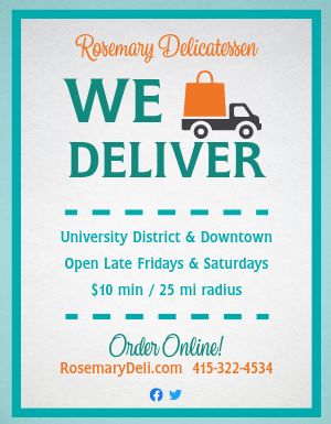 Food Delivery Flyer