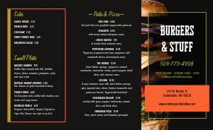 Burger Special Family Takeout Menu