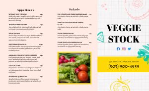 Veggie Vegan Takeout Menu