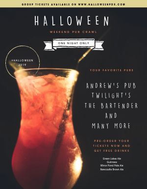 Pub Halloween Flyer