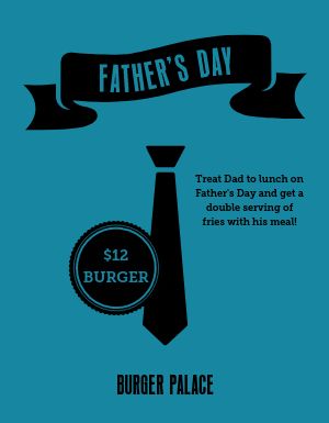 Fathers Day Lunch Special Flyer