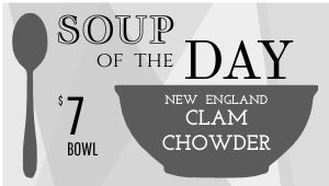 Simple Soup of the Day Digital Screen