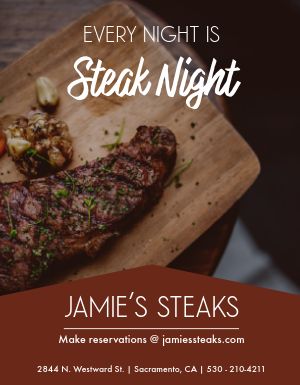 Steak Night Flyer