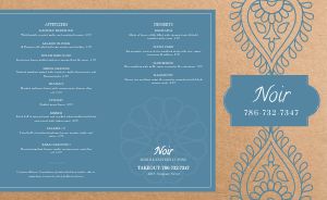 Middle Eastern Mosaic Takeout Menu