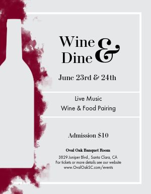 Wine and Dine Flyer