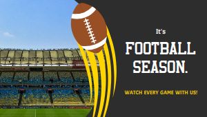Football Season Digital Screen