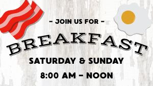 Simple Breakfast Invite Digital Screen