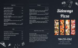 Simple Pizza Takeout Menu Example
