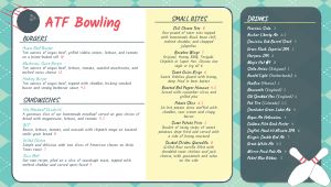 Retro Bowling Digital Menu Board