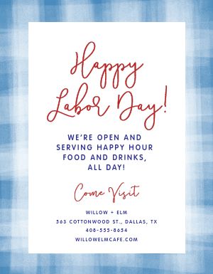 Open Labor Day Flyer
